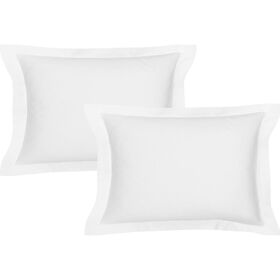 Conjunto De 2 Fronhas Acetinadas 70X50Cm Branco Kasa 2 Un