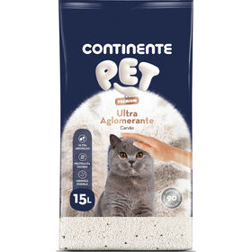 Areia Absorvente Ultra Aglomerante Carvão Pack Poupança Continente Pet Premium 15 l