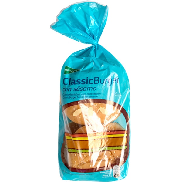 Pão Hambúrguer Com Sésamo 220 g