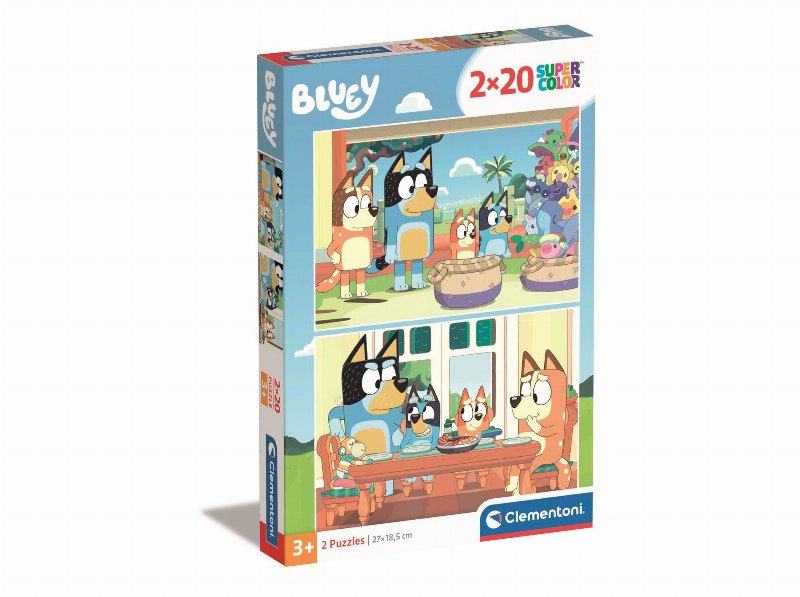 Puzzle Bluey Clementoni 2X20 Peças