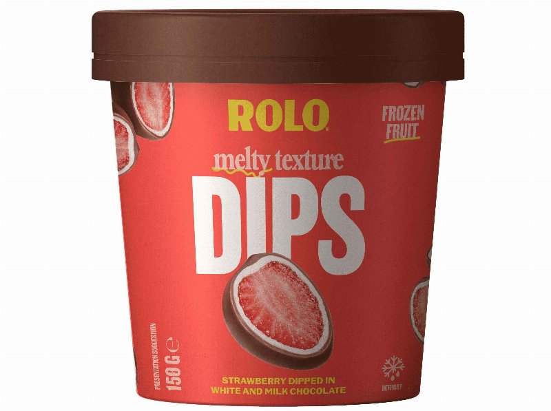 Dips Morango Rolo Coberto Chocolate Branco E Leite 150 g