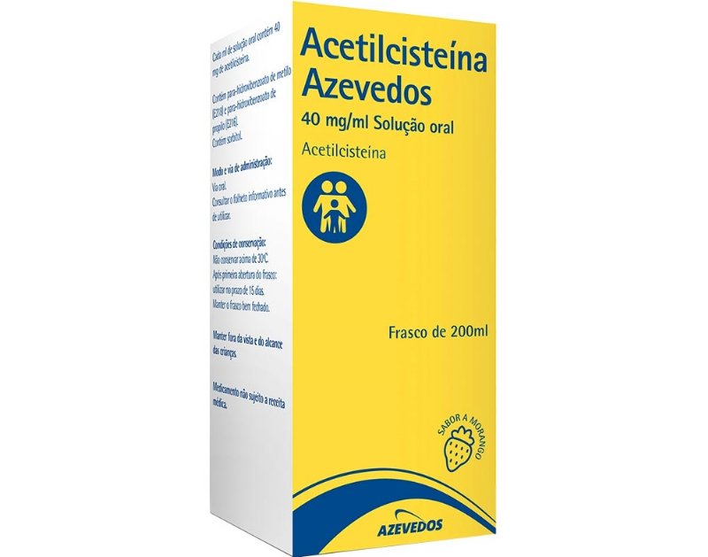Solução Azevedos Oral Acetilcisteina 40Mg/Ml 200 ml