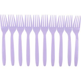 Conjunto 10 Garfos Reutilizáveis Soft Lavanda Kasa