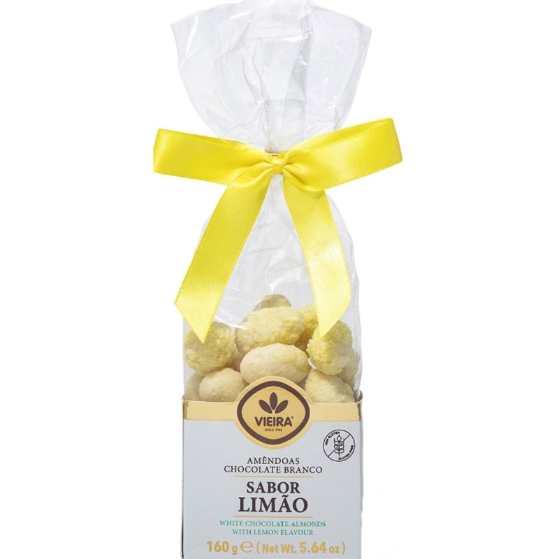 Amêndoas Cobertas De Chocolate Branco E Limão 160 g