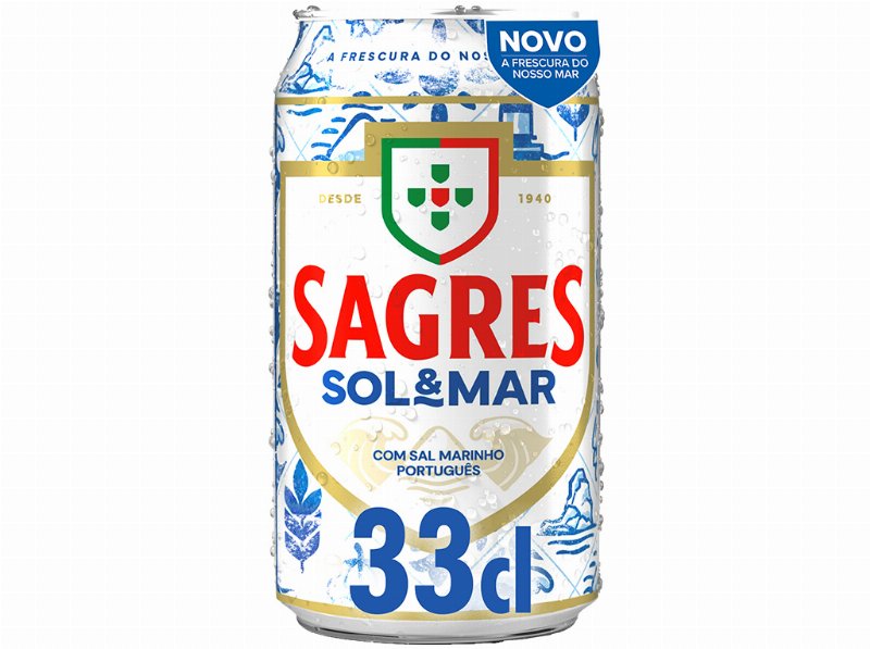Cerveja Sagres Sol&Mar Branca Lata 0.33 l (Sdr)