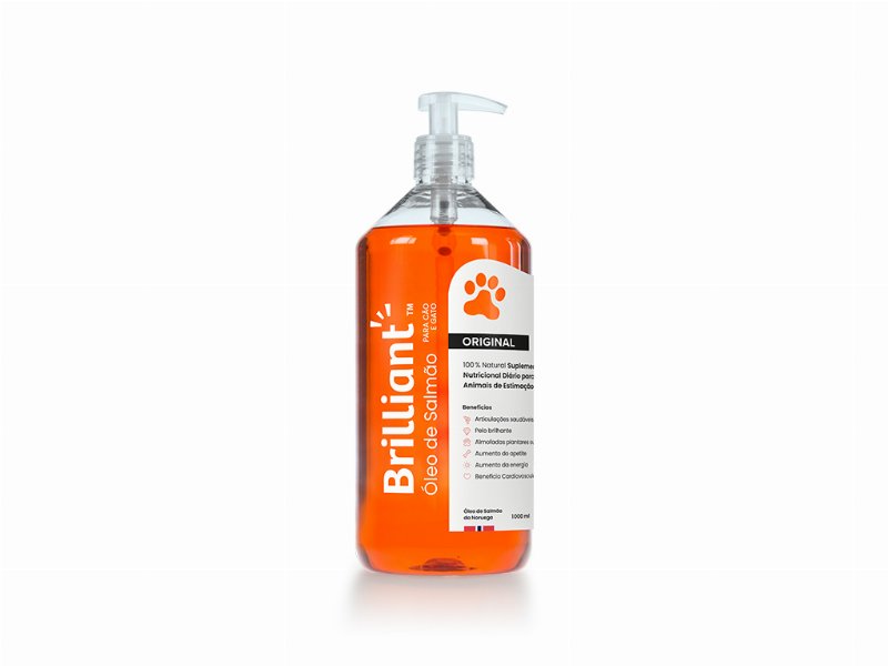 Óleo De Salmão Brilliant Cão/Gato 1000 ml