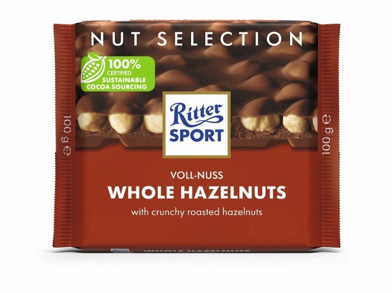 Chocolate Ritter Sport Leite Avelãs Nut Sel 100 g