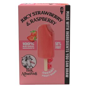 Gelado Morango E Framboesa Pink Albatross 260 ml (4 Un)