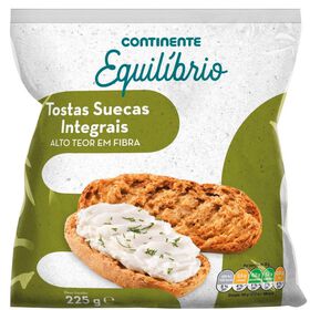 Tostas Suecas Integrais Continente Equilíbrio 225 gr