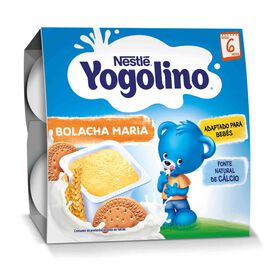 Alimento Lácteo Cereais E Bolacha Maria +6M Yogolino 4 X 100 gr