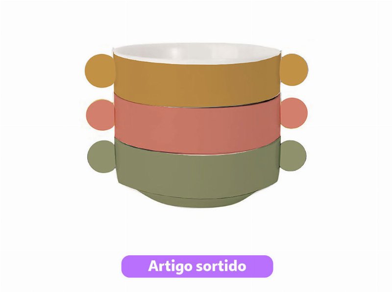 Taça Grés Com Orelhas Actuel Ø14Cm Cores Sortidas