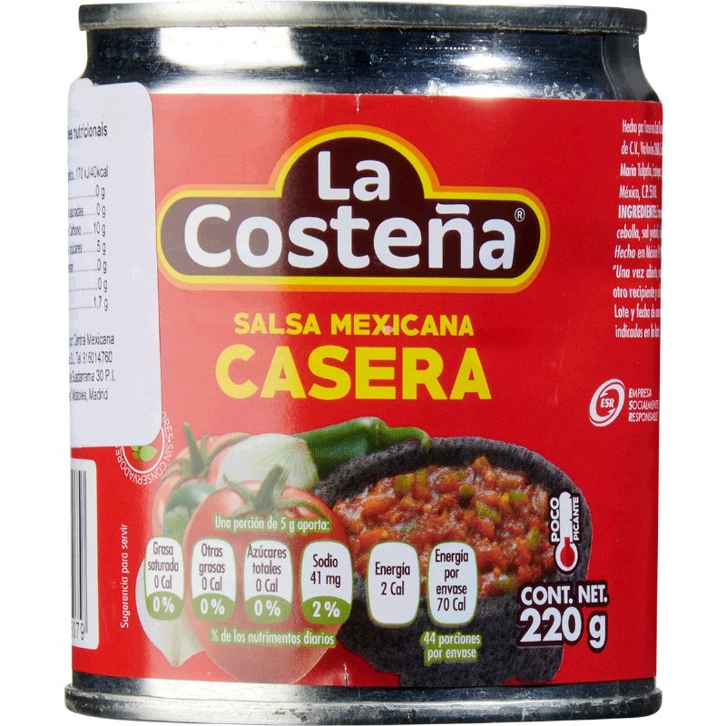 Molho Mexicano Caseiro 220 g
