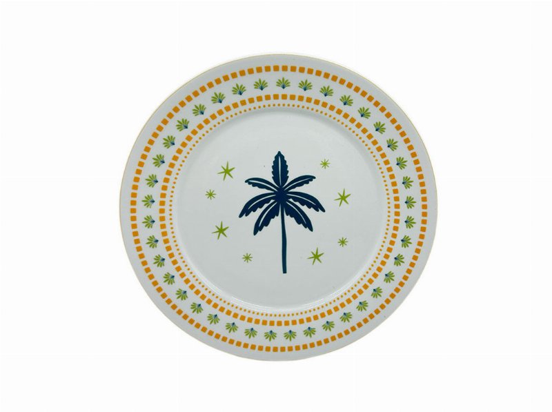 Prato Raso Actuel Porcelana Amarelo 26.5Cm