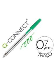 Esferográfica Cristal Q-Connect Várias Cores 0,7Mm - Verde