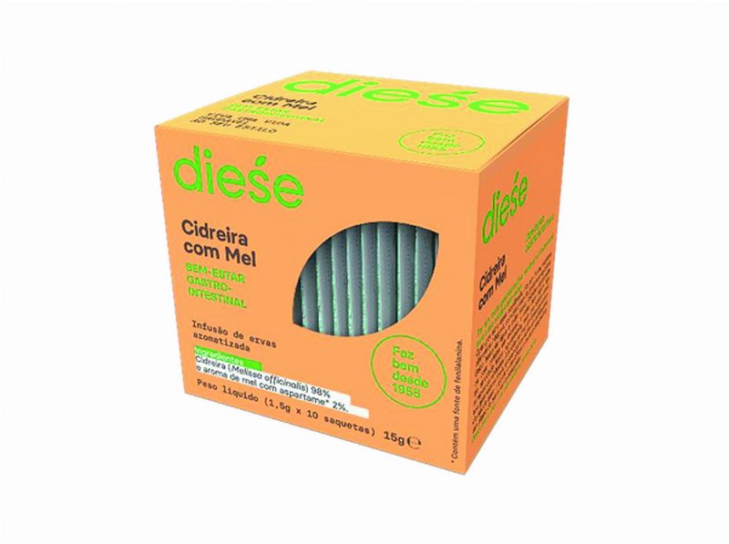 Chá Plantas E Ervas Diese Cidereira Com Mel 15 g