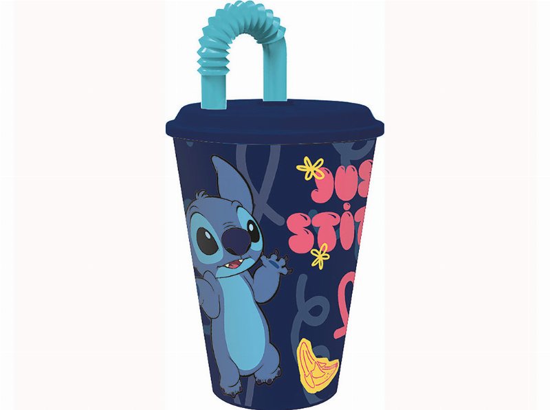 Copo Com Palhinha Disney Stitch