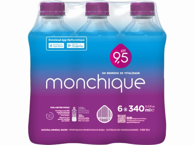 Água Mineral Natural Monchique 6X0.34 l (Sdr)