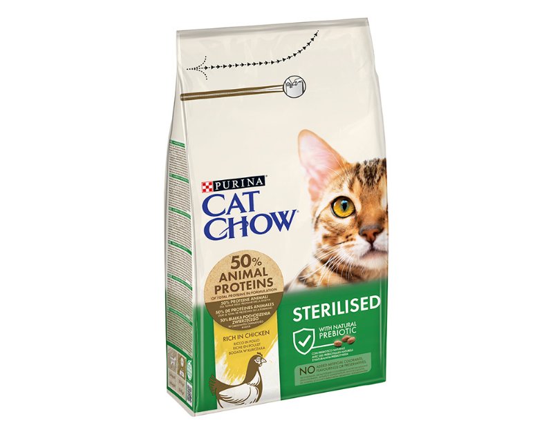 Ração Para Gato Cat Chow Esterilizado Com Frango 1.5 kg