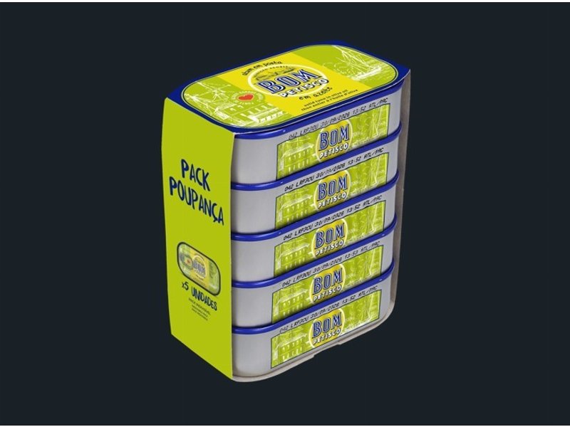 Atum Em Azeite Bom Petisco Pack Poupança 120Gx5