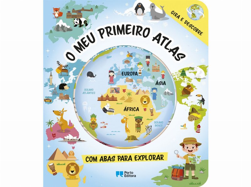 Livro O Meu Primeiro Atlas - Com Abas Para Explorar