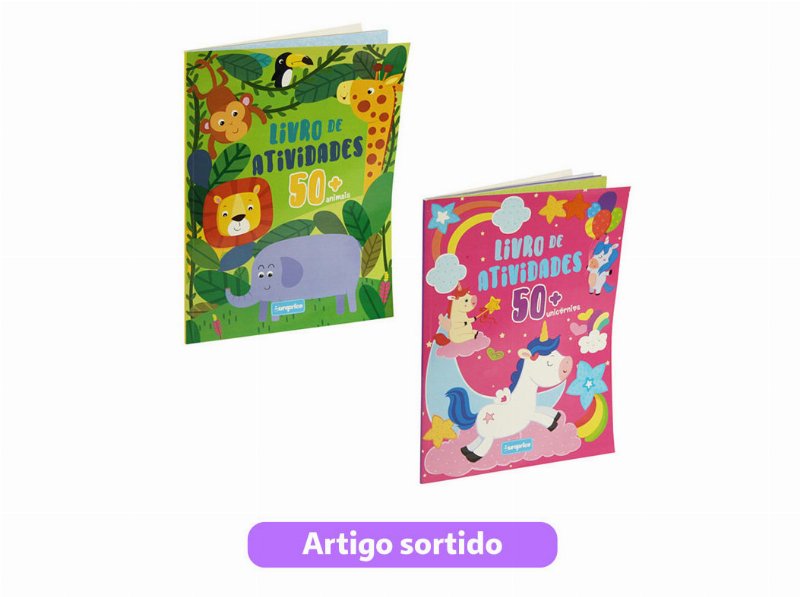 Livro De Atividades 50+ Modelos Sortidos
