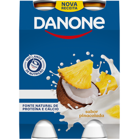 Iogurte Líquido Ananás Coco Danone 620 gr (4 Un)