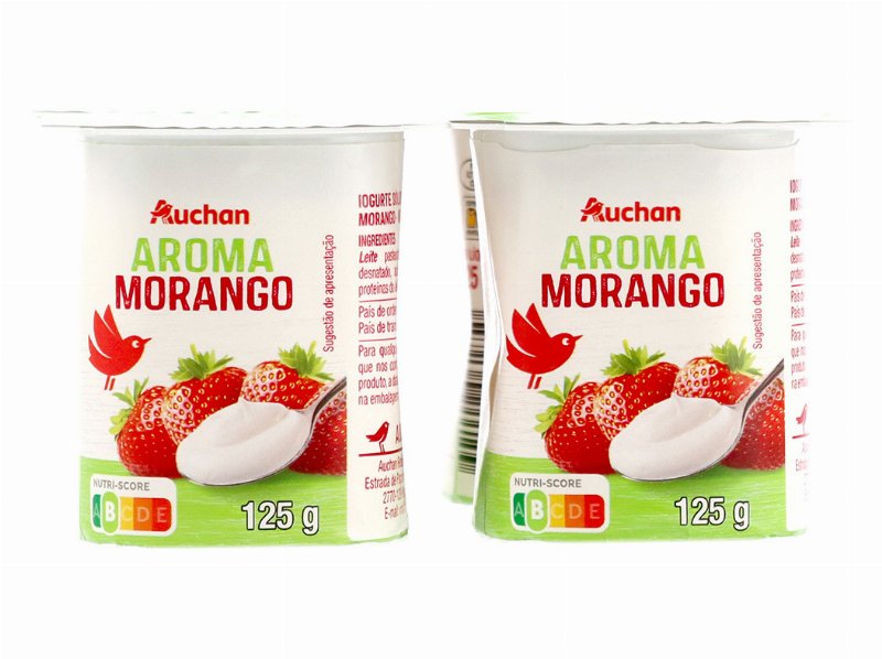 Iogurte Auchan Aroma Morango 4X125 g