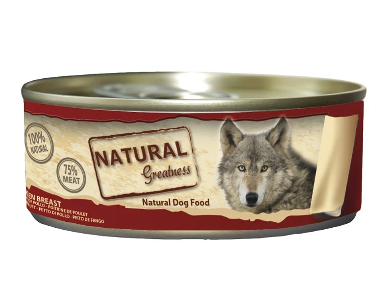 Comida Húmid Natural Greatness :Cão Peito De Frango 156 g