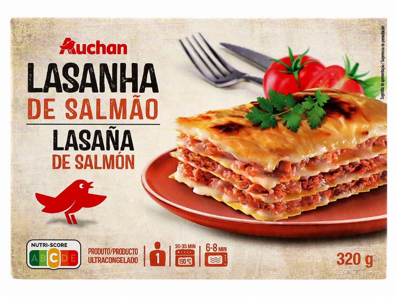 Lasanha De Salmão Auchan Ultracongelada 320 g