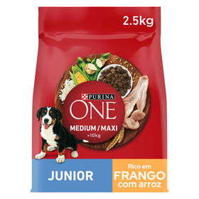 Ração Para Cão Júnior Médio E Maxi Frango E Arroz Purina One 2,5 kg