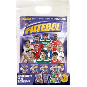 Pack Caderneta + 4 Saquetas De Cromos Futebol Liga Betclic 2025-26 Panini