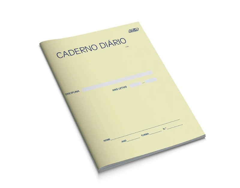Caderno Diário Pautado Agrafado Firmo 40 Folhas