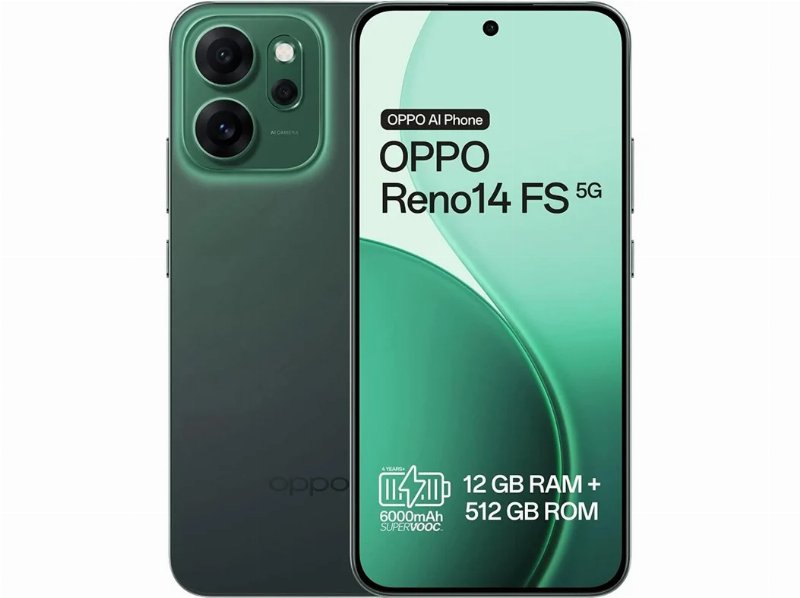 Smartphone Oppo Reno 14 Fs 5 g 12/512Gb Verde