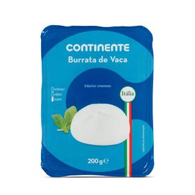 Queijo Burrata De Vaca Continente 200 gr