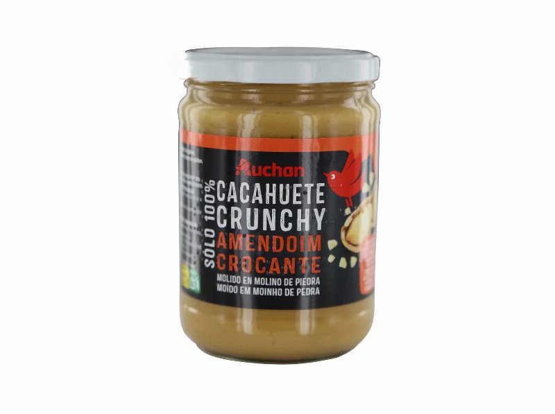Manteiga Amendoim Auchan 100% & Crocante 500 g
