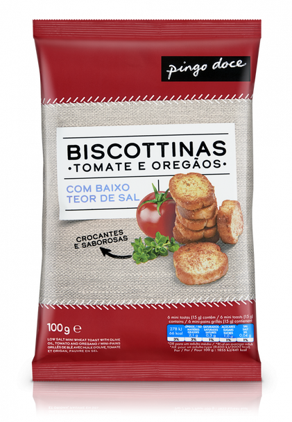 Tostas Com Tomate E Oregãos Pingo Doce 0.1Kg
