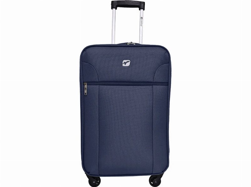 Mala De Cabine Flexível Airport Cinzento 4 Rodas 55X33X20Cm