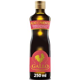 Condimento Azeite Virgem Extra Aroma Alho E Pimenta Gallo 25 cl