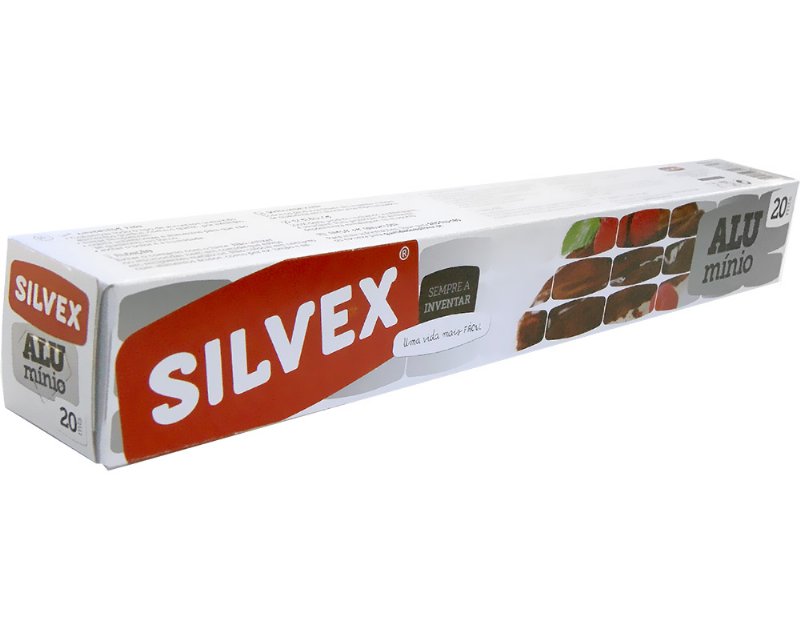 Papel Silvex Alumínio 20M