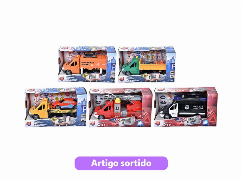 Veículo Fricção One Two Fun 1/14 Com Luz Modelos Sortidos