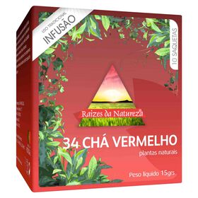 Infusão Nº34 Chá Vermelho Saquetas Raízes Da Natureza 10 Un