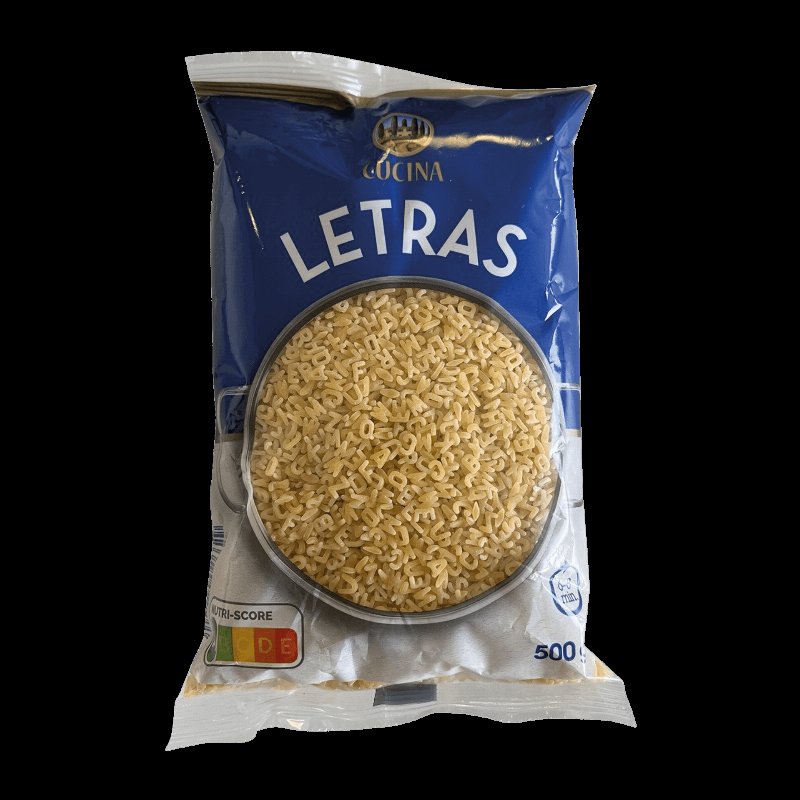 Massa De Letras 500 g
