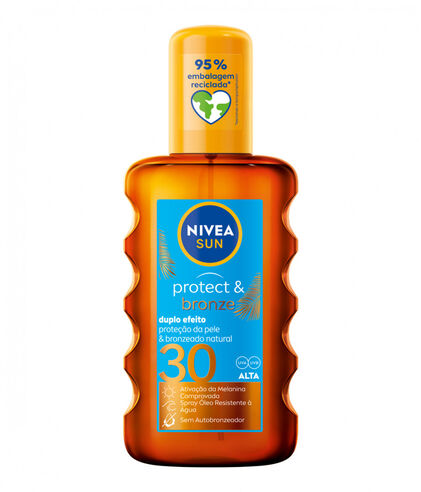 Protetor Solar Em Óleo Spray Sun Protect & Bronze Fps30    Nivea 1Un