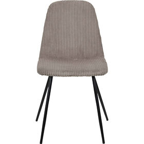 Conjunto De 4 Cadeiras Estofadas Bar Taupe Scott