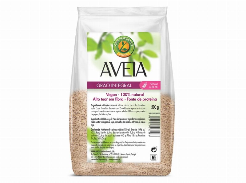 Aveia Cem Porcento Grão 500 g