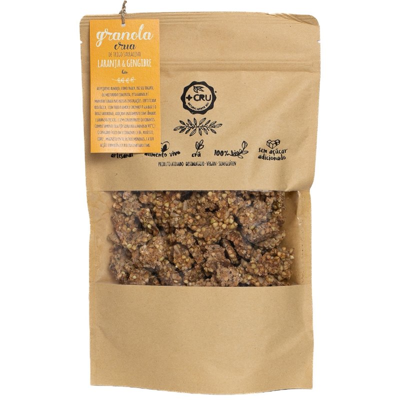 Granola Crua Com Gengibre E Laranja Biológica 300 g