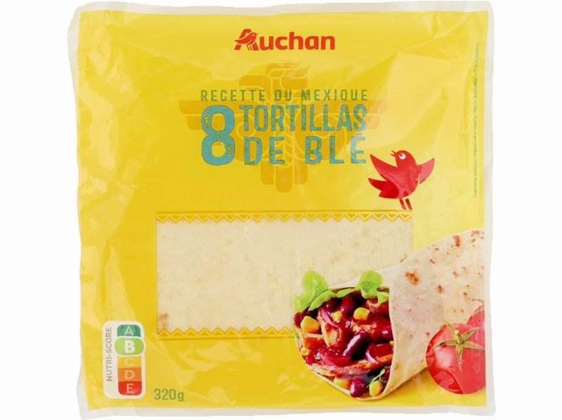 Tortilhas Auchan Trigo 8 Un 320 g