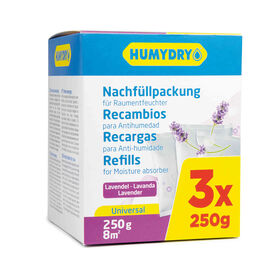 Recargas Desumidificador Lavanda Humydry 3 X 250 gr