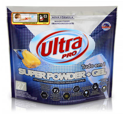 Cápsulas Para Máquina Loiça Super Powder+Gel Ultra 27Un