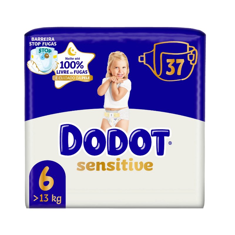 Dodot Sensitive Fraldas T6 (+13 kg) 37 Un